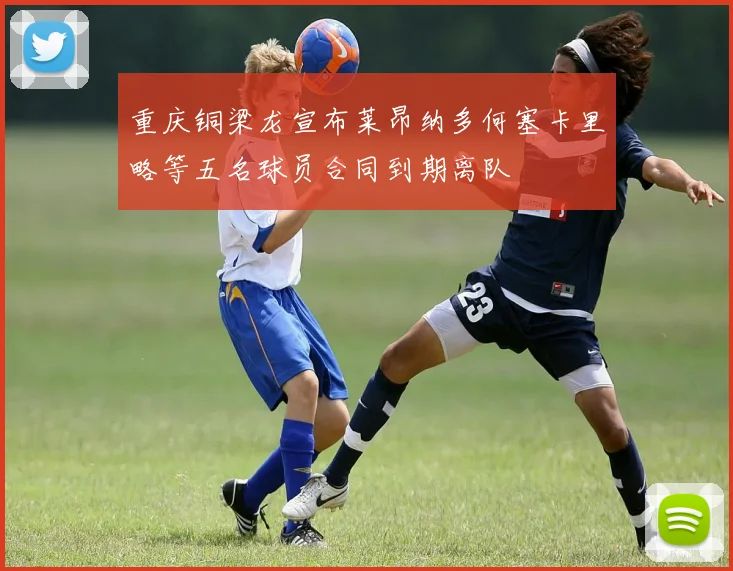重庆铜梁龙宣布莱昂纳多何塞卡里略等五名球员合同到期离队