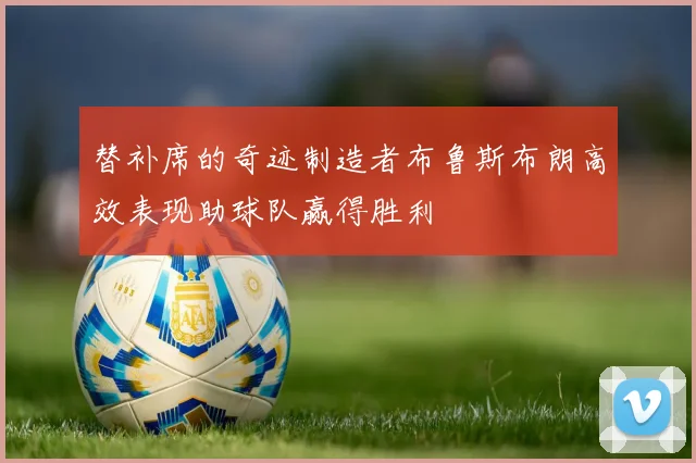 替补席的奇迹制造者布鲁斯布朗高效表现助球队赢得胜利